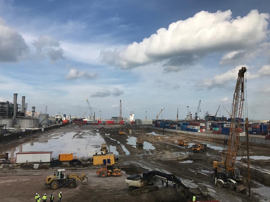 Port d’alger : Colonnes ballastées et pieux forés tubés pour la central électrique au Port d’Alger